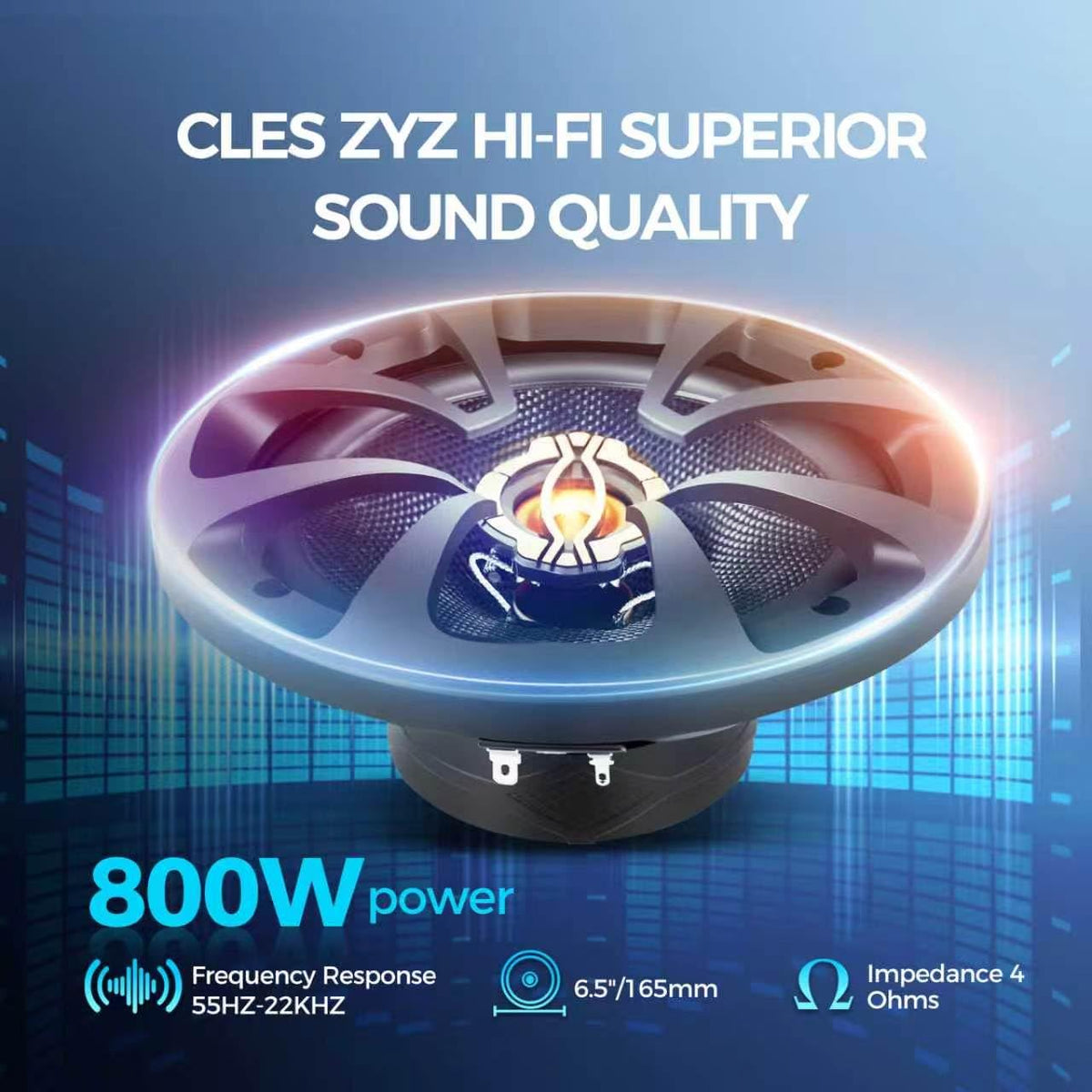 CLES ZYZ PEI tweeter close-up highlighting clear high-frequency detail