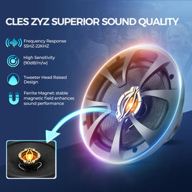 CLES ZYZ glass-fiber woofer close-up delivering tight bass response