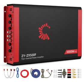 CLES ZYZ high-power amp front view for powerful car audio.