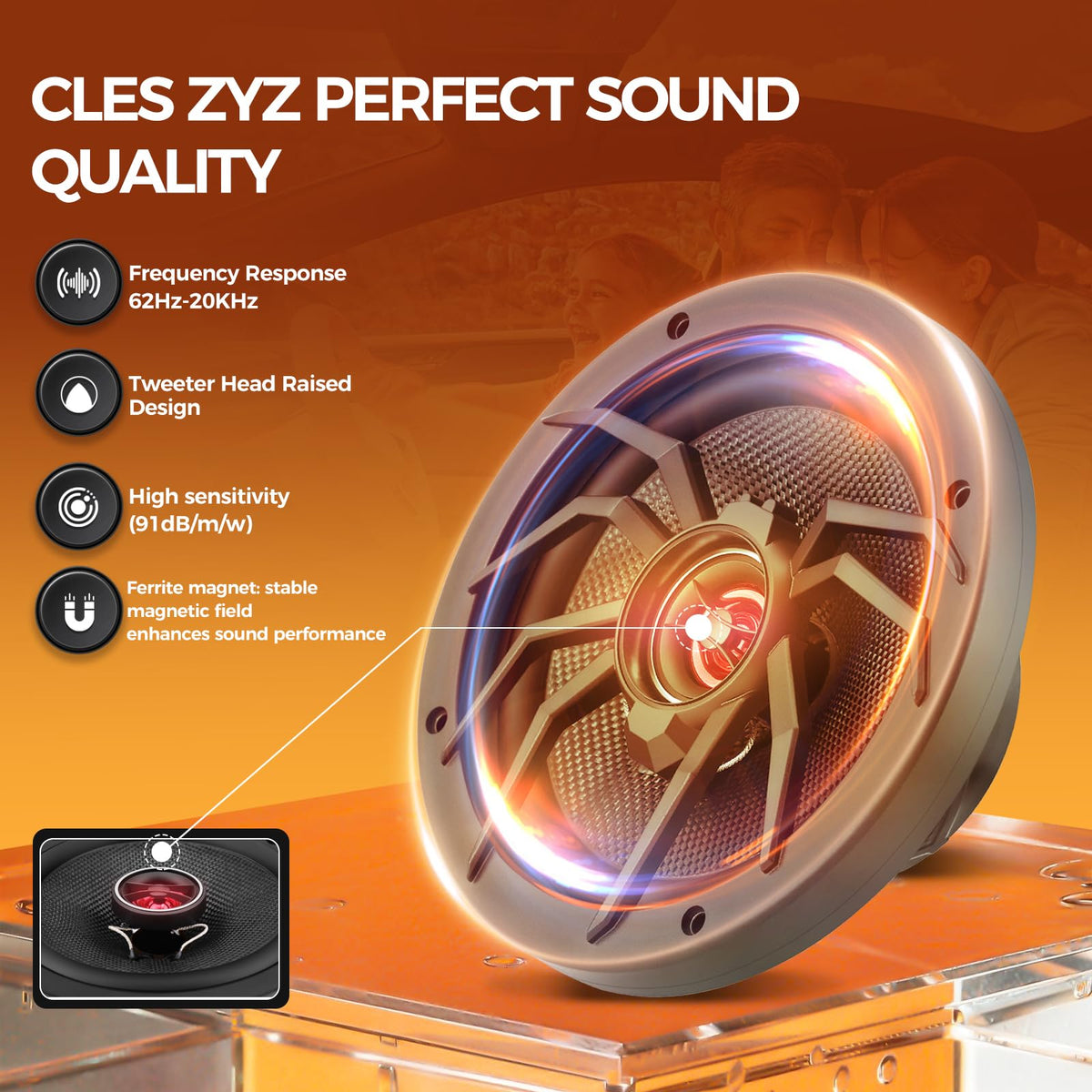 CLES ZYZ side view showing mounting depth and easy vehicle fit