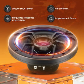 CLES ZYZ close-up of woven glass fiber woofer for tighter bass response