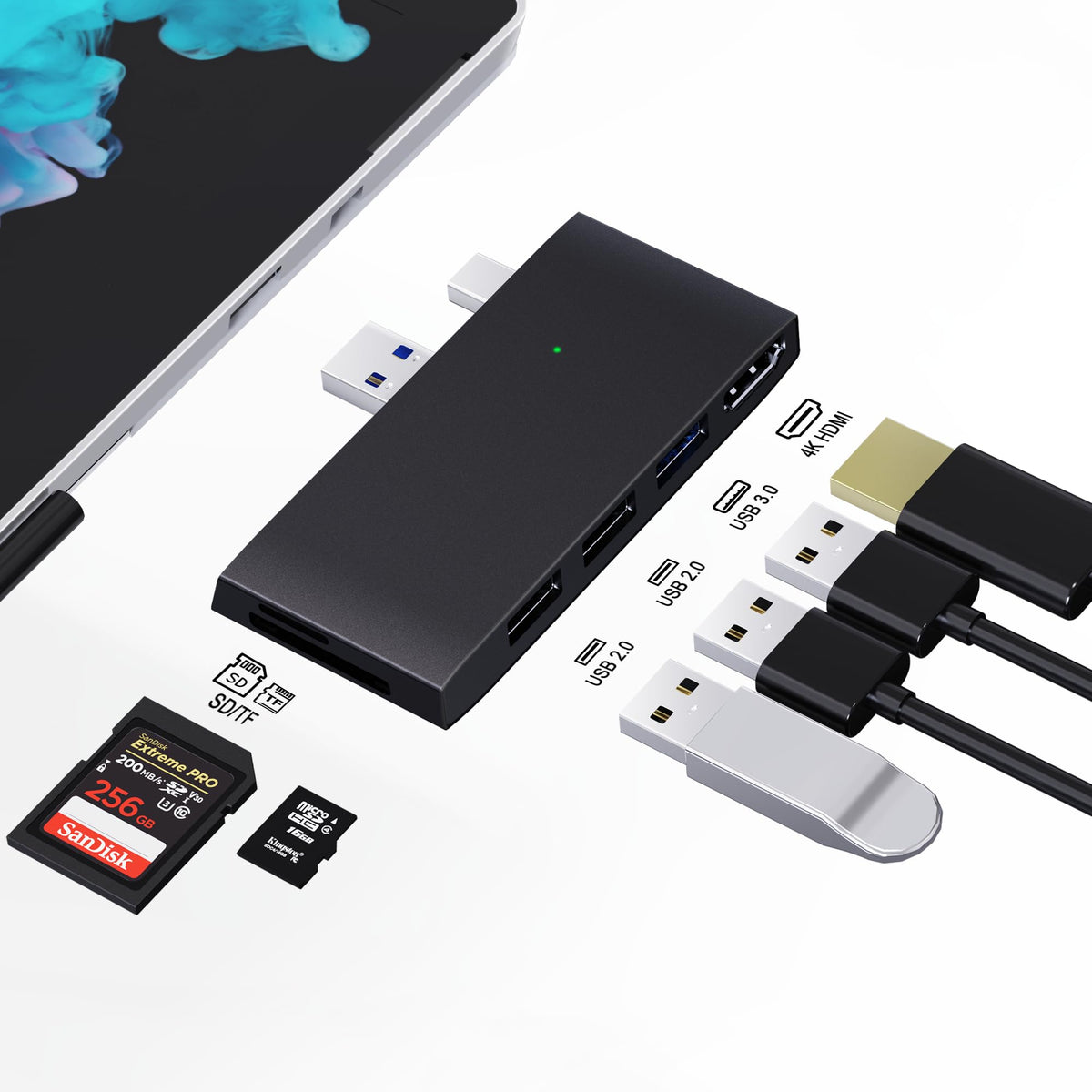 Clickfish Surface Pro 6-in-1 dock expands ports for multitasking