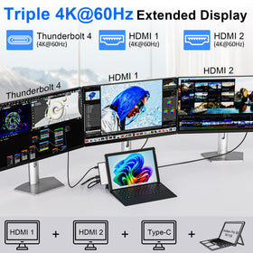Clickfish Surface Pro docking Thunderbolt 4 enables 8K-ready high-res tasks