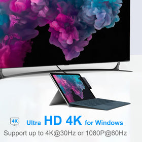 Clickfish Surface Pro hub provides two USB 2.0 ports for peripherals