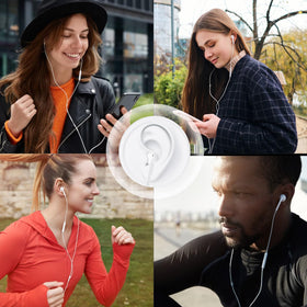 CLIPSUN USB-C headphones four-pack packaging visuals showing value