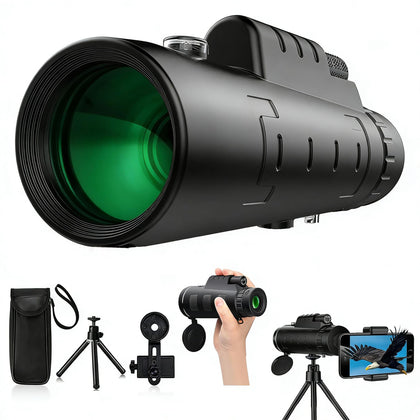 CLNXMT monocular front view showing compact rugged body and eyepiece for clear sight