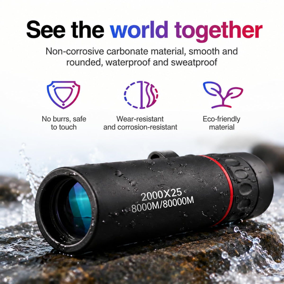 CLNXMT mini monocular pairs with smartphones for quick photos through the lens.