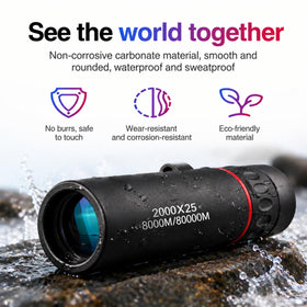 CLNXMT mini monocular pairs with smartphones for quick photos through the lens.