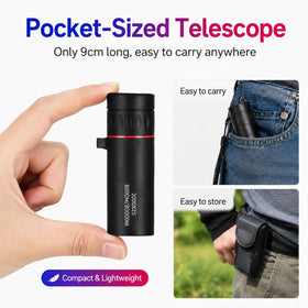 CLNXMT mini monocular is waterproof and rugged for outdoor use.