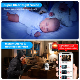 Cloarks color night vision ensures clear footage in low light conditions.