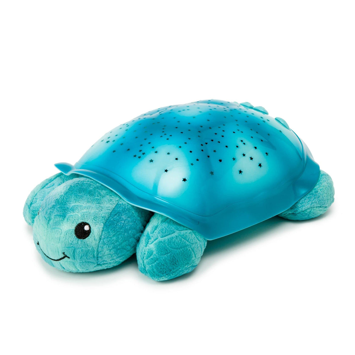 Cloud b front view of Twinkling Twilight Turtle showing friendly shape and soft glow for comfort