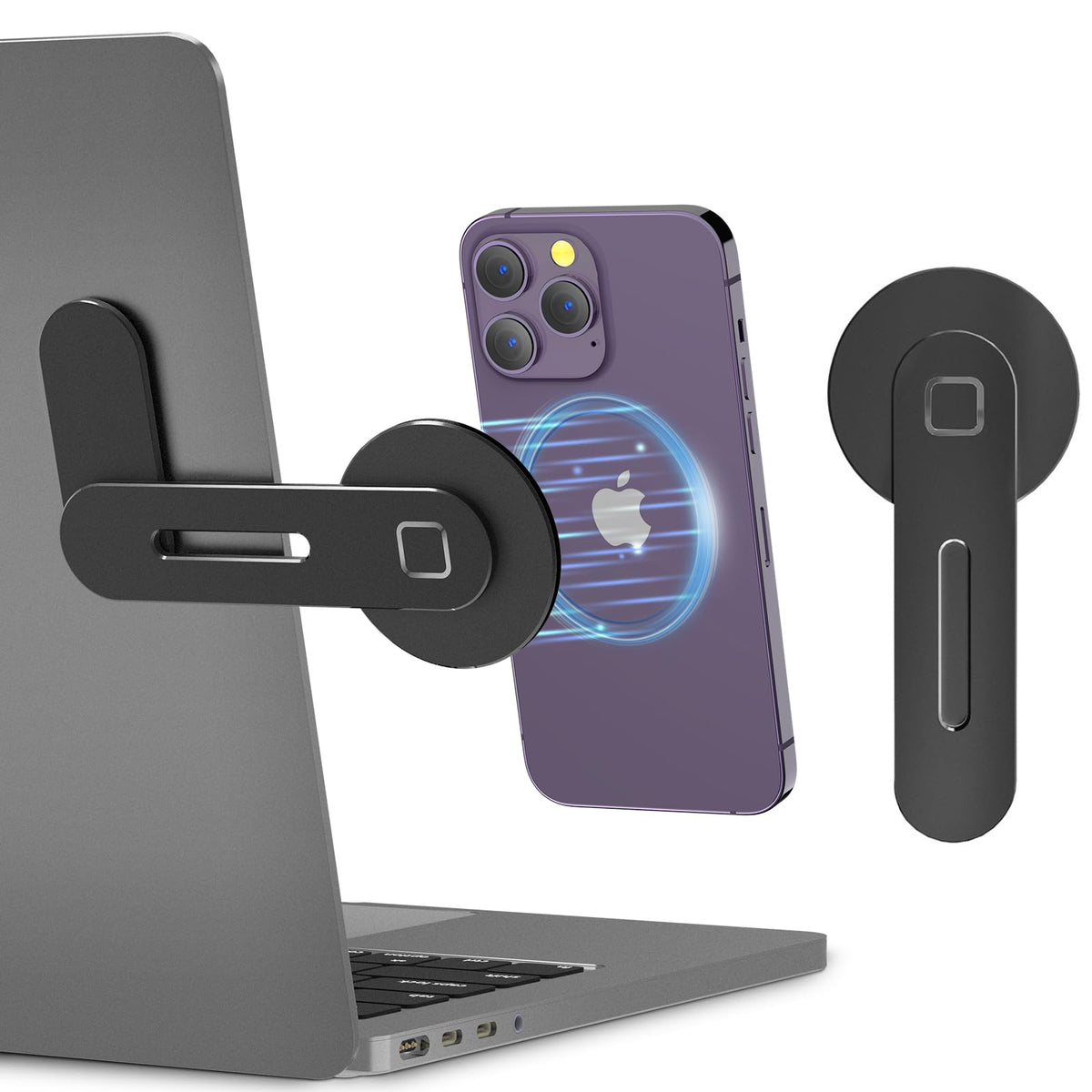 CloudValley adjustable laptop stand with secure magnetic mount for hands-free calls