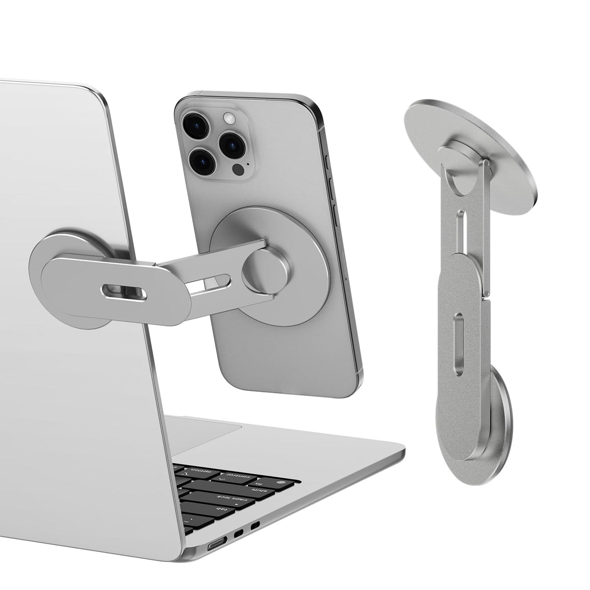 CloudValley magnetic laptop holder secures your phone for hands free multitasking.
