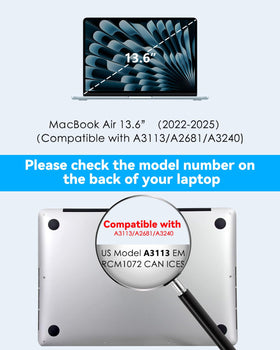 CloudValley 1:1 precision-fit for M2–M5 MacBook Air models
