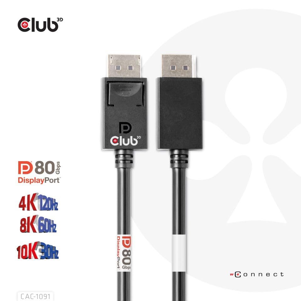 Club 3D CAC-1091 4K240Hz capability for ultra-responsive gaming.
