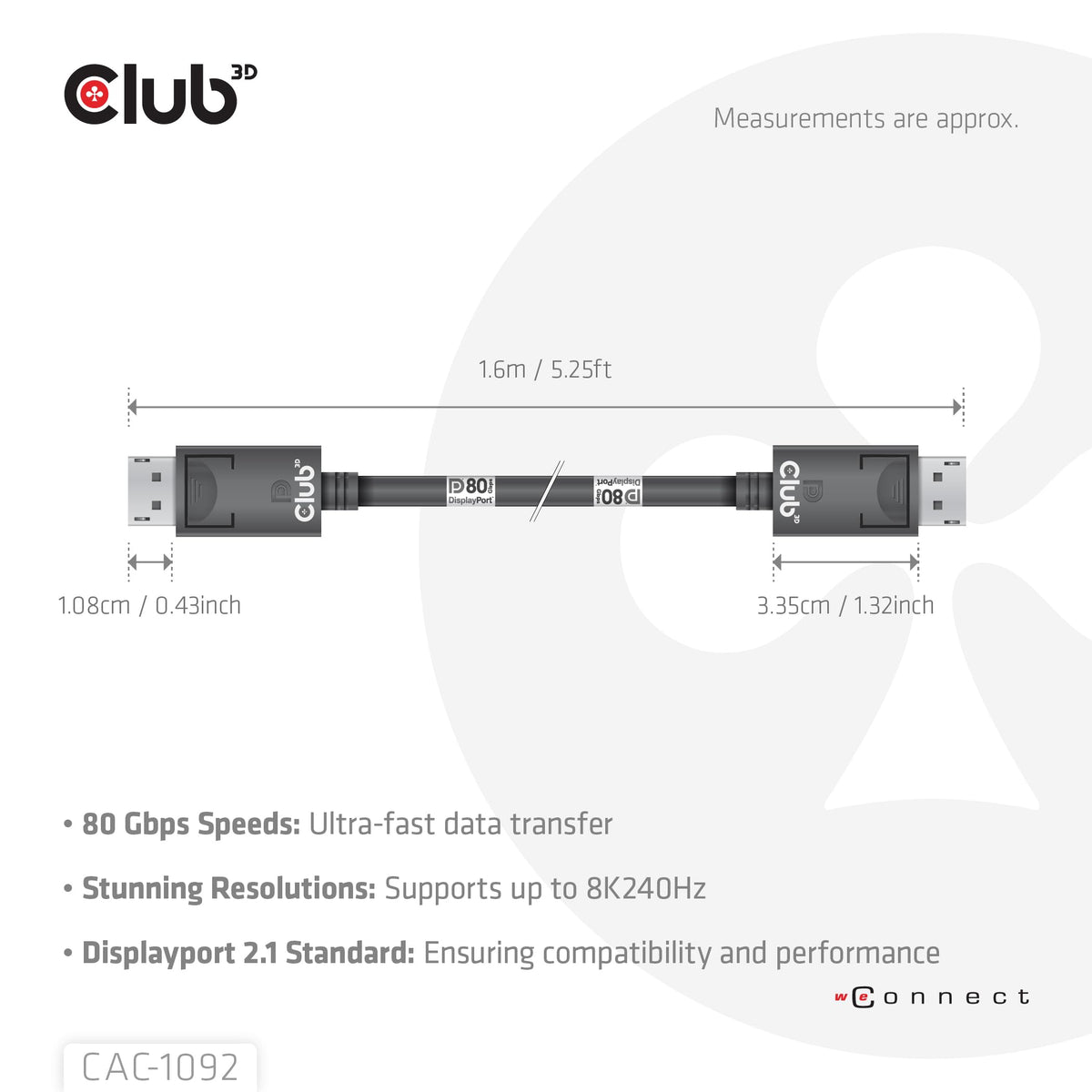 Club 3D CAC-1092 4K120Hz performance for smooth gaming and work