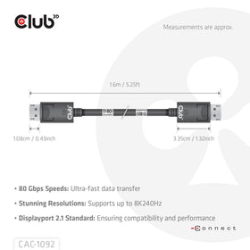 Club 3D CAC-1092 4K120Hz performance for smooth gaming and work