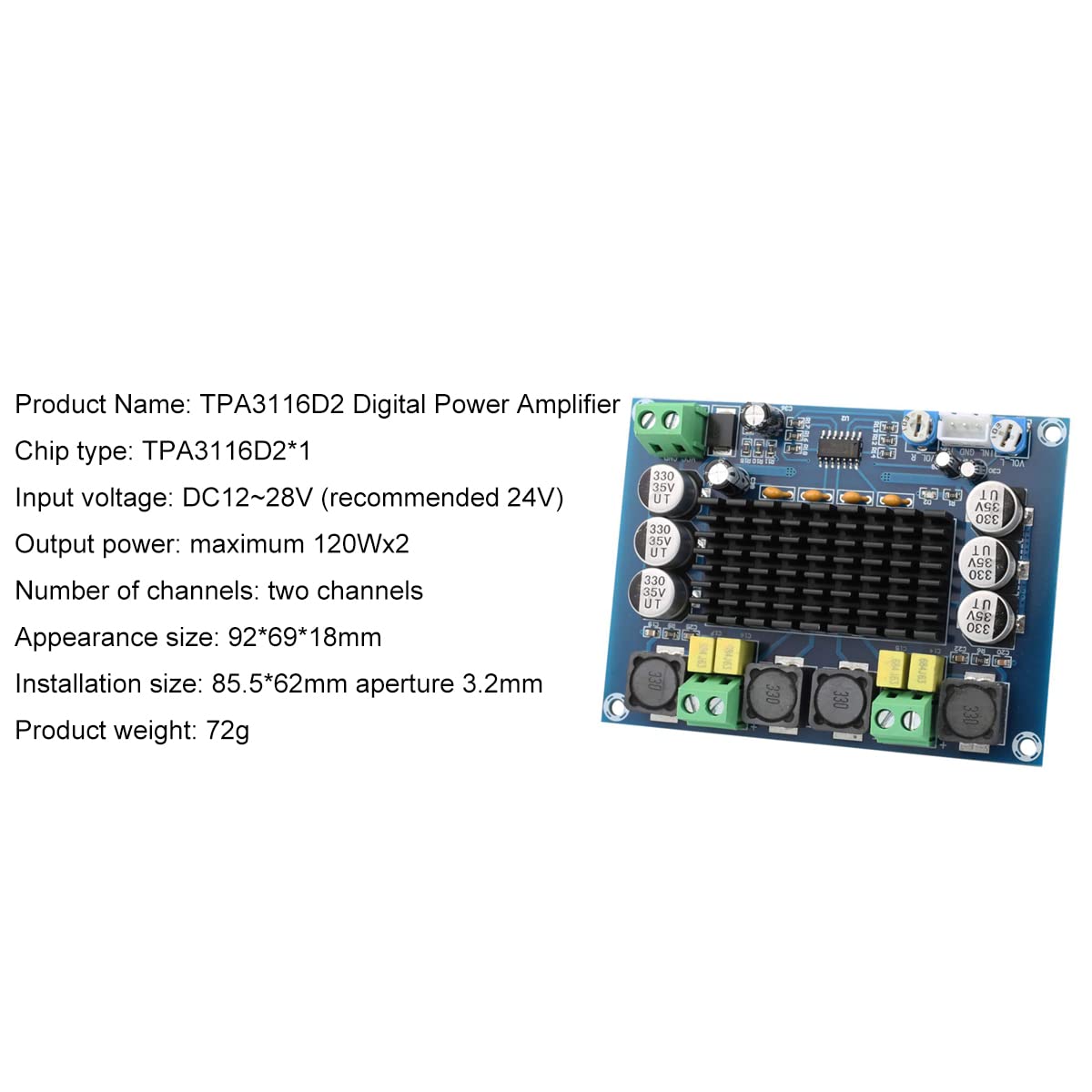 Clyxgs board next to ruler showing compact 92×68×16mm size for tight installs