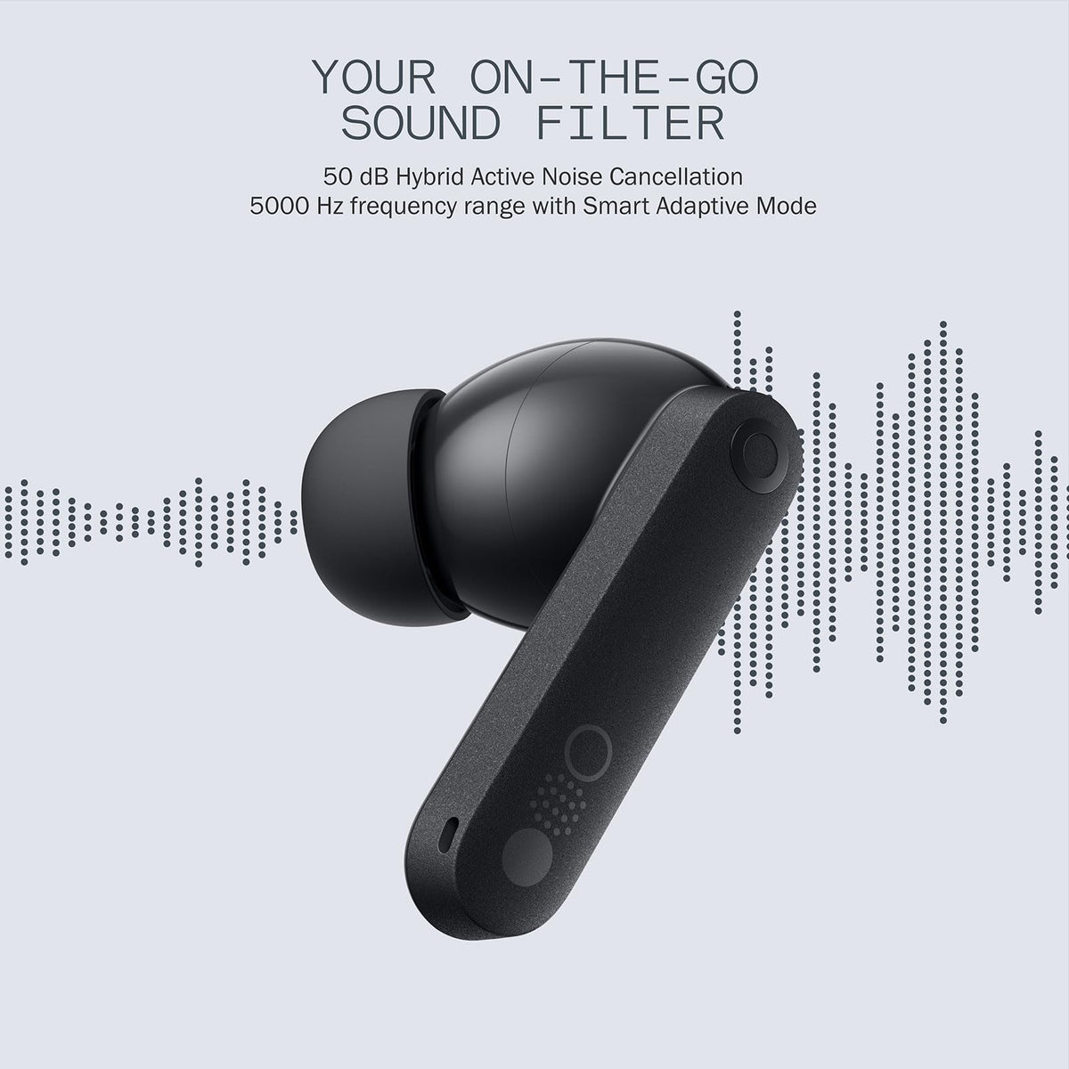 CMF BY NOTHING earbud in-ear during run for secure sweat-resistant fit