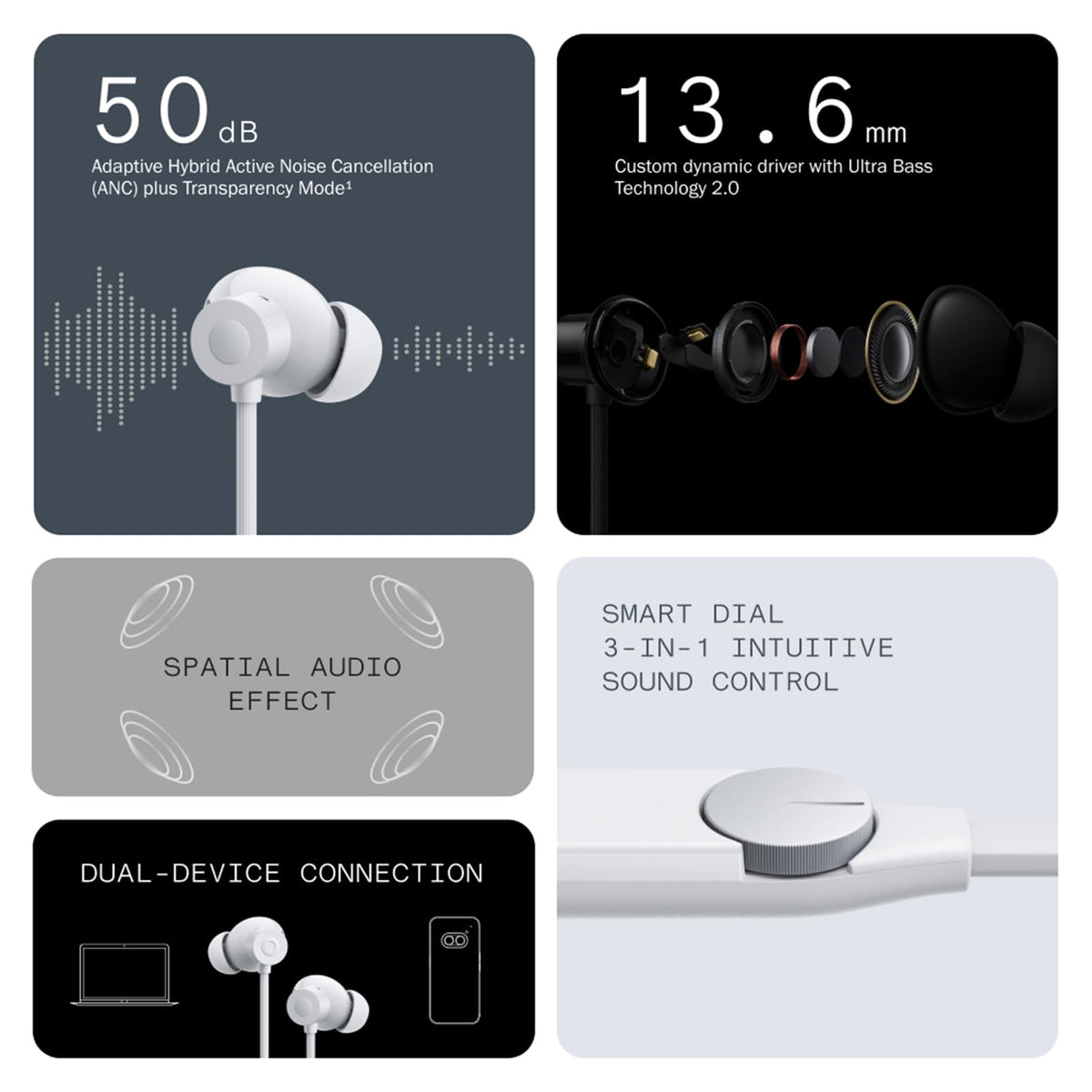 CMF BY NOTHING close-up of smart dial controls for easy volume and ANC adjustments