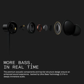 CMF BY NOTHING packaging and accessories laid out to show included eartips and cable