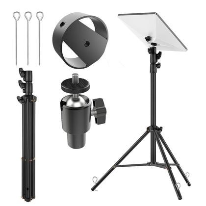 Cmilodi front view tripod holding Starlink Mini, stable signal on uneven ground