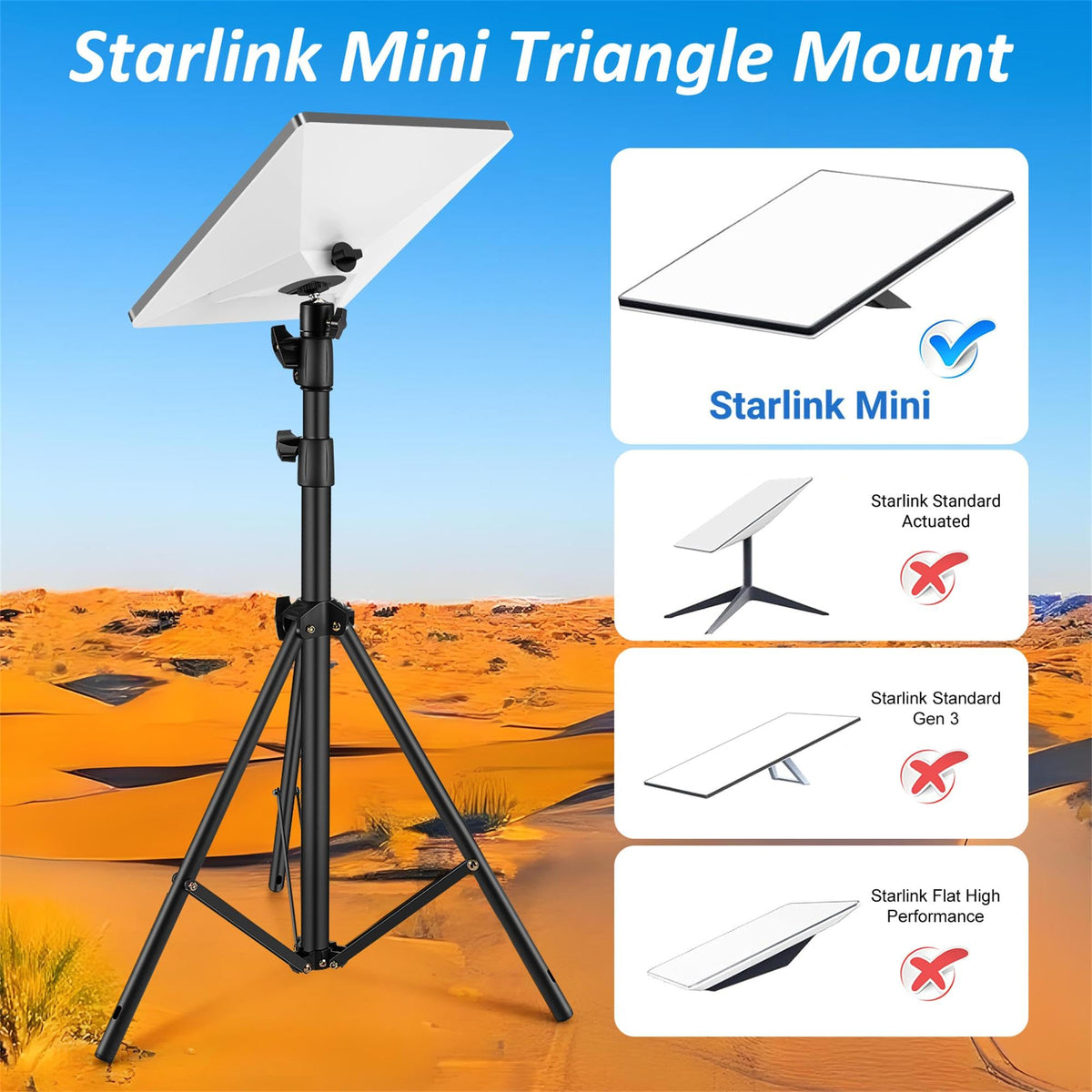 Cmilodi tripod with adapter and stakes, multi-device mounting versatility
