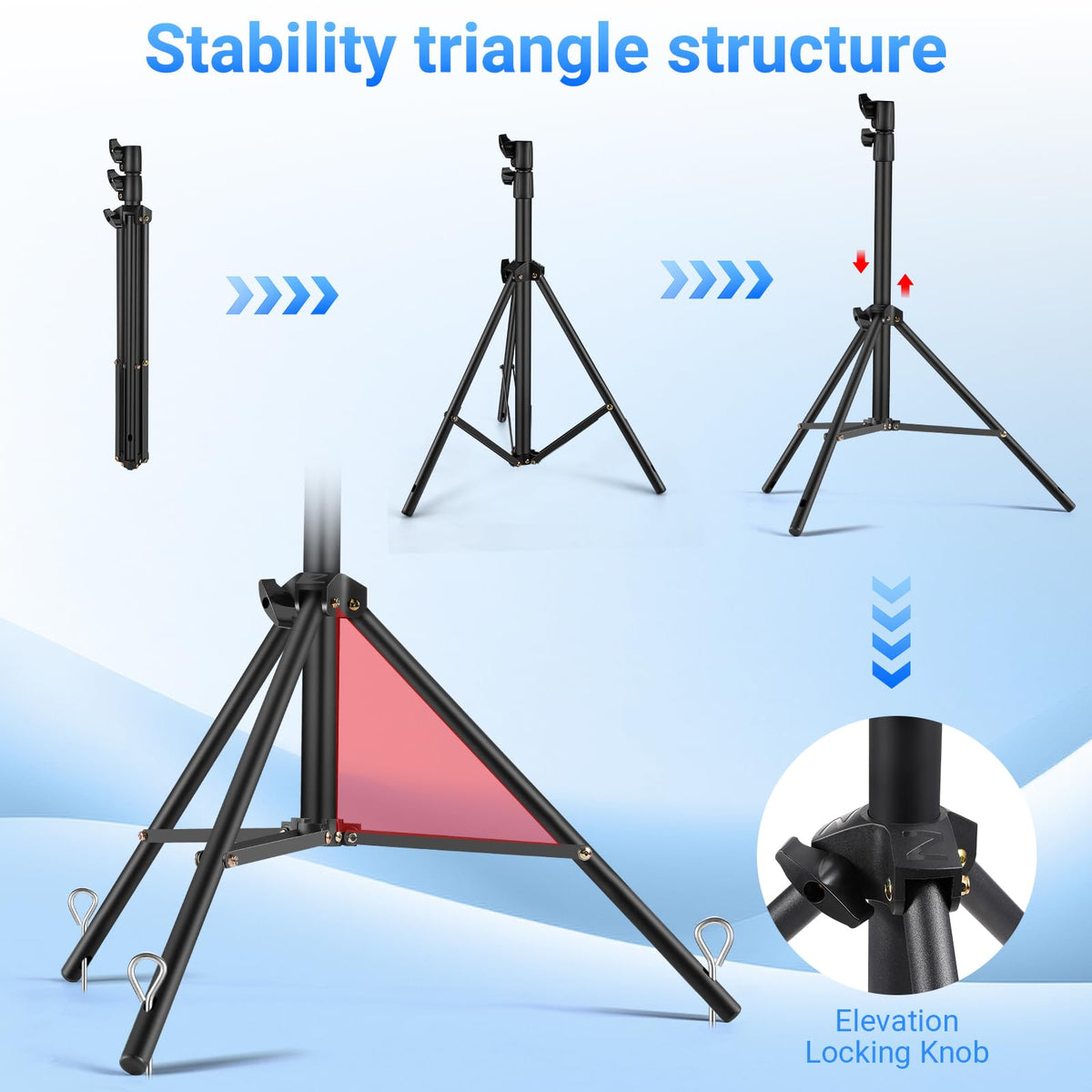 Cmilodi tripod folded compact for travel demonstrating portability advantage