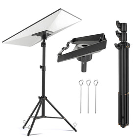 Cmilodi tripod front view showing stable wide base and benefit of steady mount