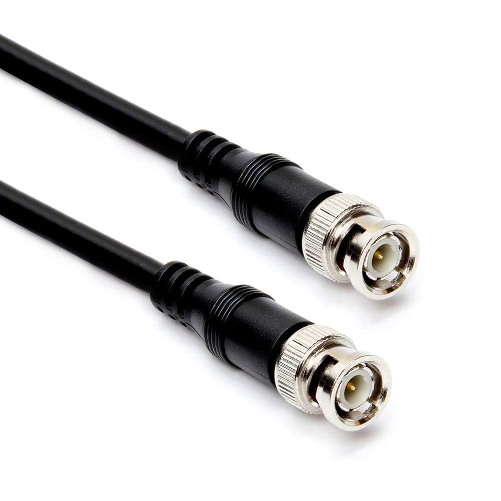 Cmple BNC cable 100ft RG59U in black ready for CCTV setup and video transfers