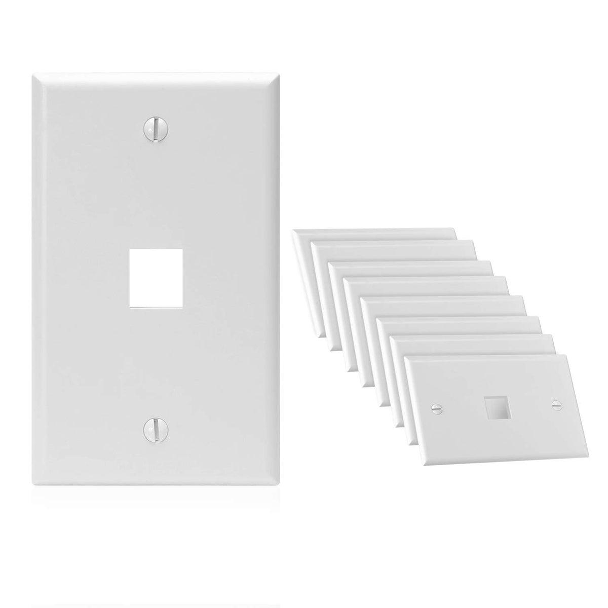 Cmple 10-pack includes mounting screws for quick setup