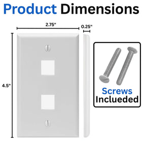 Screws included with quick snap-in installation for a secure fit.