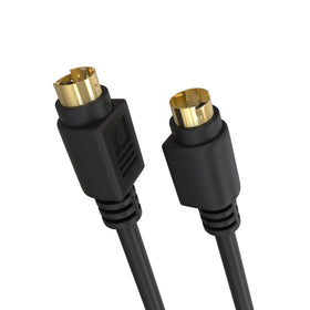 Cmple S-Video front connectors showing secure connection and reliable signal