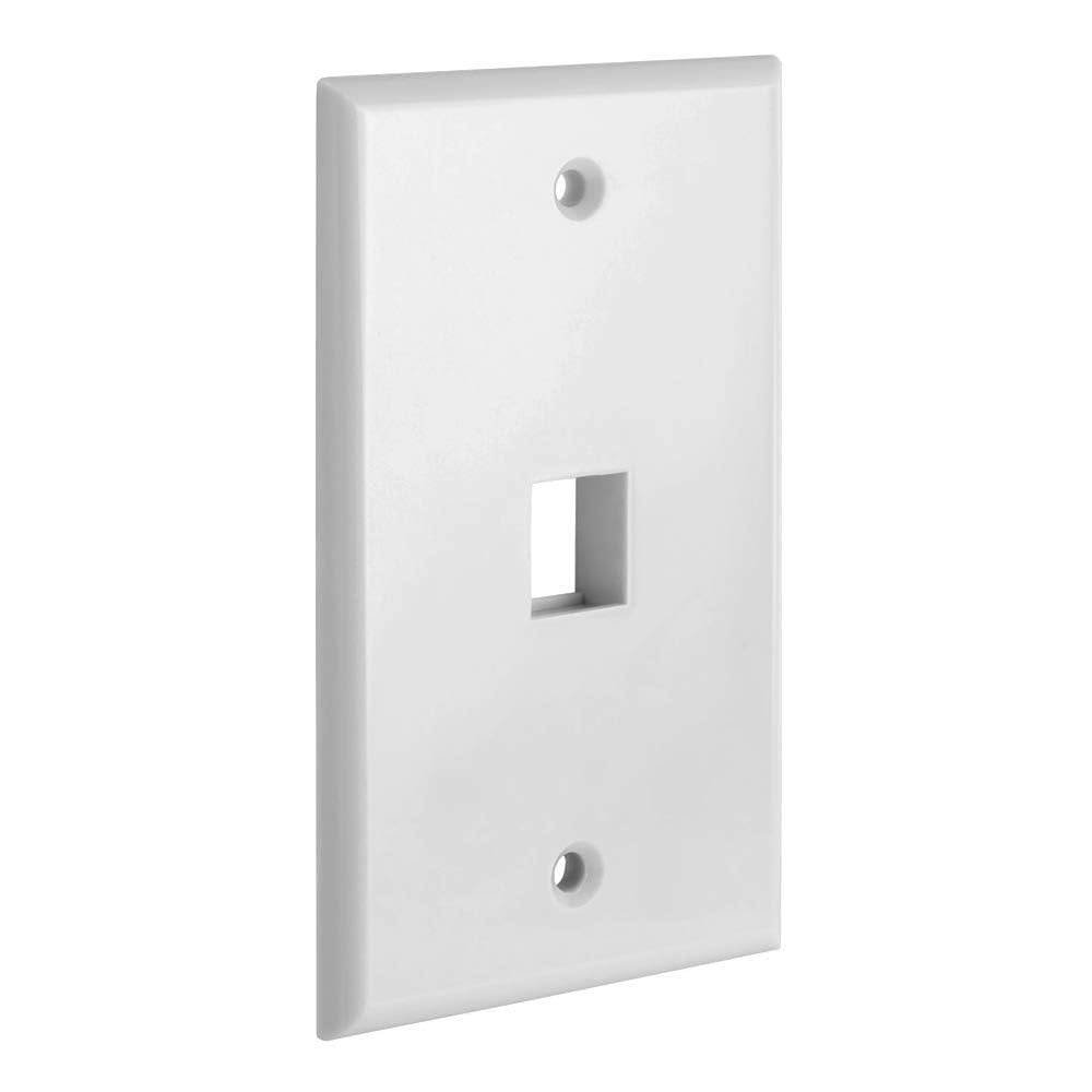 Cmple wall plate installation close-up showing snap-in fit