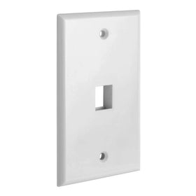 Cmple wall plate installation close-up showing snap-in fit