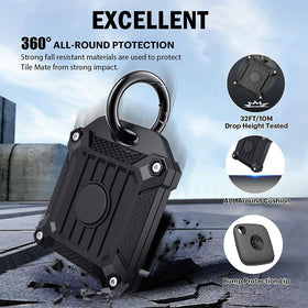 CMZZ Tile Mate case keychain attachment ready for bags or collars.