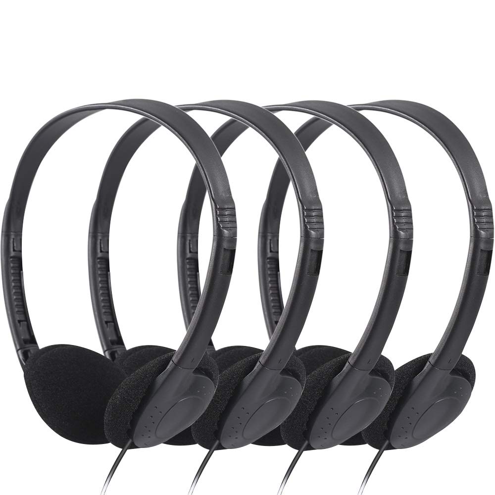 CN-Outlet 100-pack classroom headphones packaging, ideal for bulk school deployments.