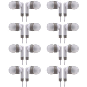 CN-Outlet bulk earbuds white front view, ideal for classrooms