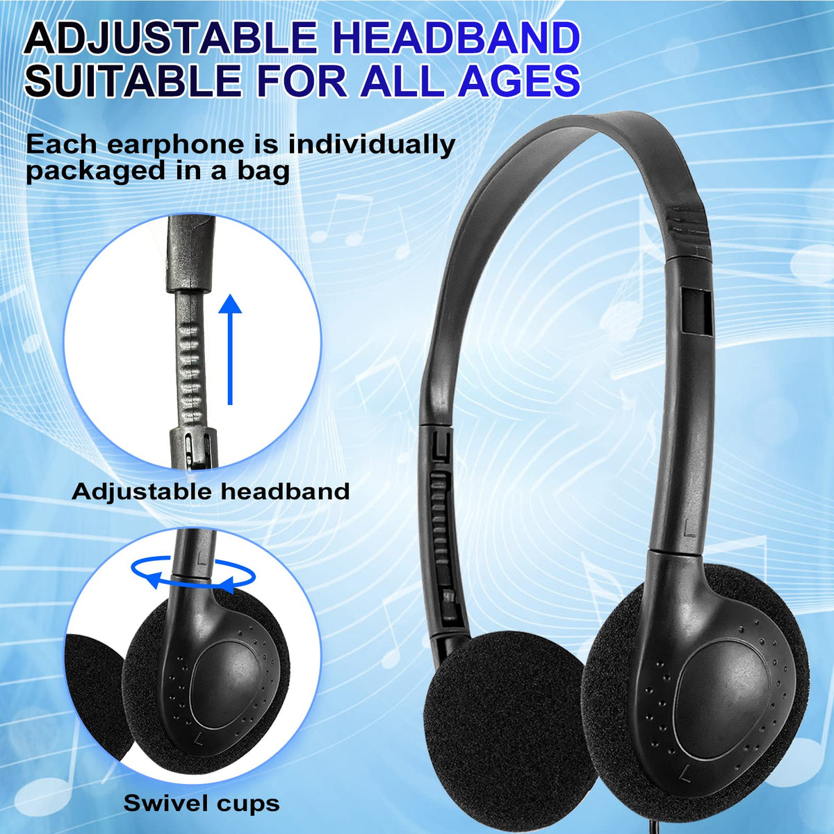 CN-Outlet four-foot cord with 3.5mm plug for wide device compatibility