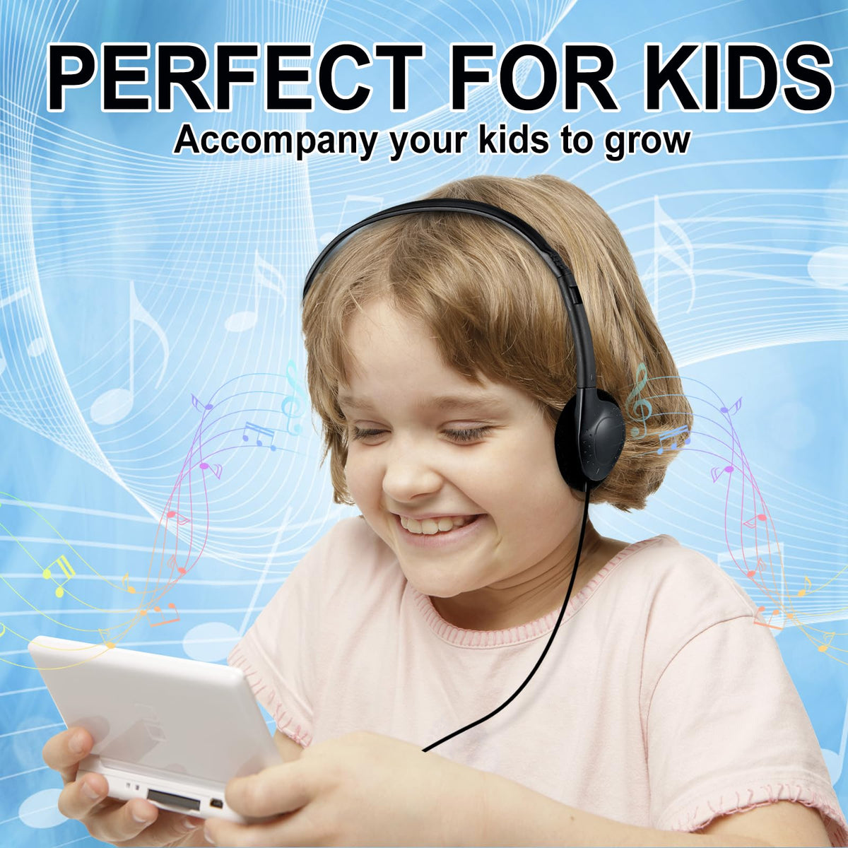 CN-Outlet adjustable headband headphones fit adults and kids.