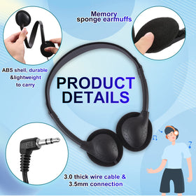 CN-Outlet individually sealed headphones for easy distribution and hygiene