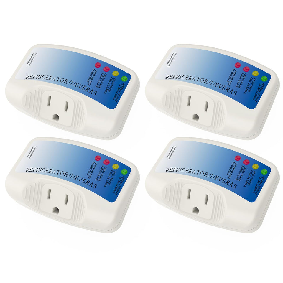CNAODUN fridge surge protector front view highlights compact design for safe power delivery.