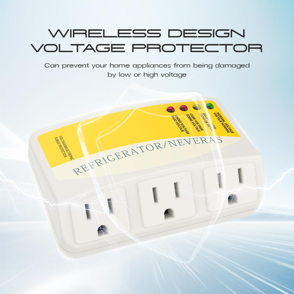 CNAODUN device in use with fridge shows practical protection and safe setup