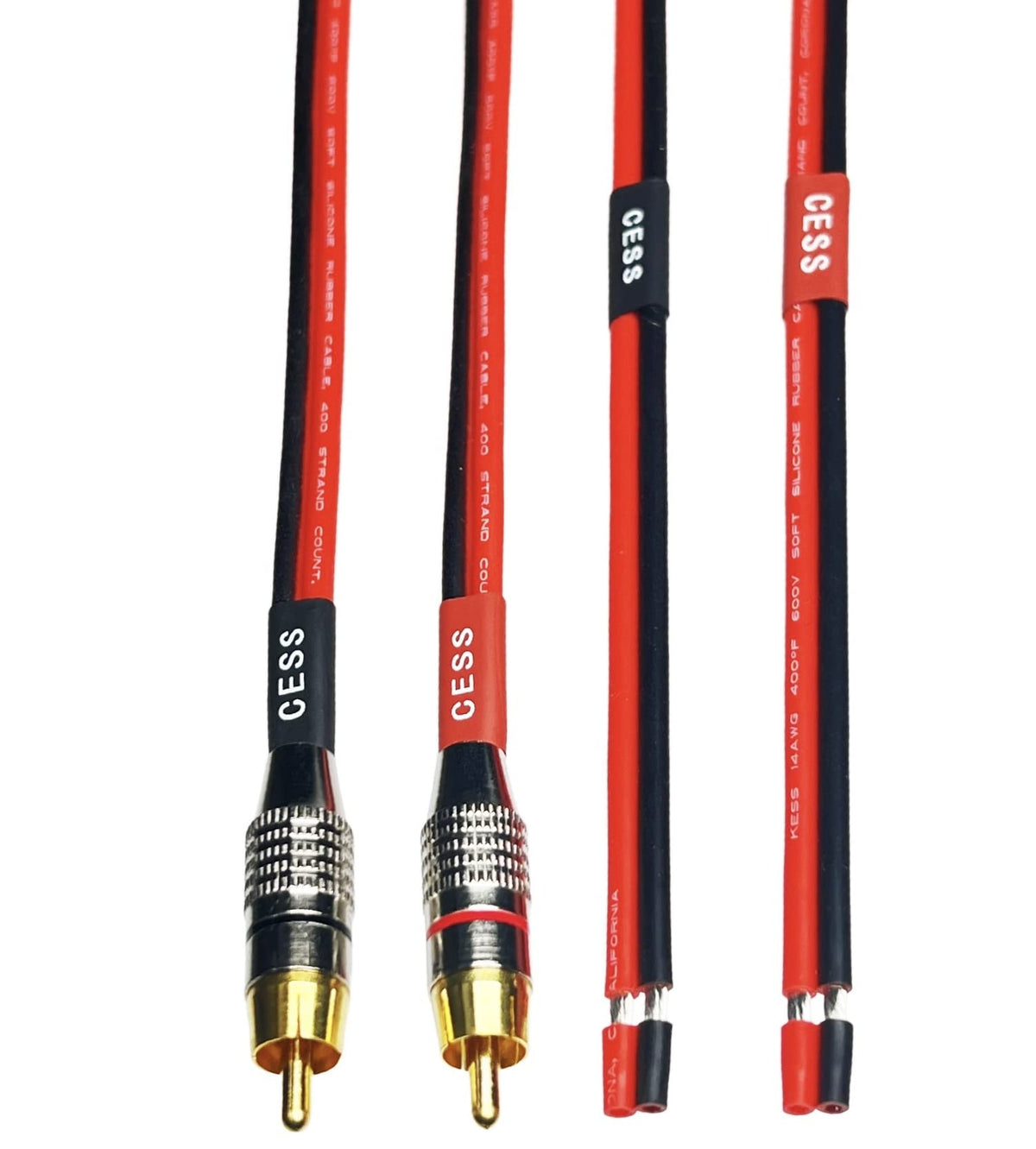 CNCESS CESS-064-3f 400-strand silicone cable flexibility demonstrated.