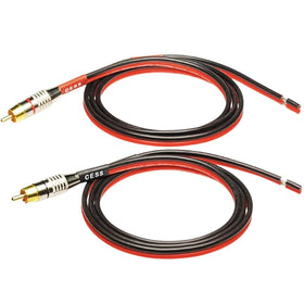 CNCESS CESS-064-3f speaker cable close-up with silicone insulation and tinned copper for easy soldering.