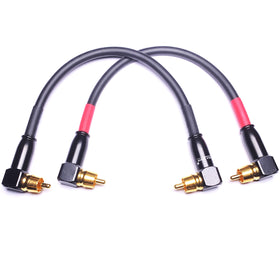 CNCESS CESS-137-6i six-inch RCA patch cable in use behind gear.