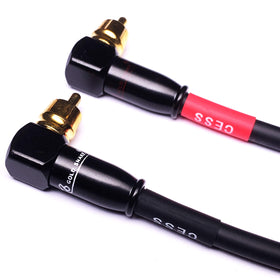 CNCESS CESS-137-6i right-angle RCA cable with male-to-male connectors.