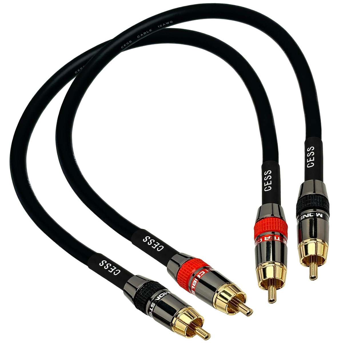 CNCESS CESS-163-1f premium RCA patch cable for clear stereo playback