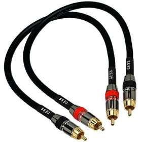 CNCESS CESS-163-1f premium RCA patch cable for clear stereo playback