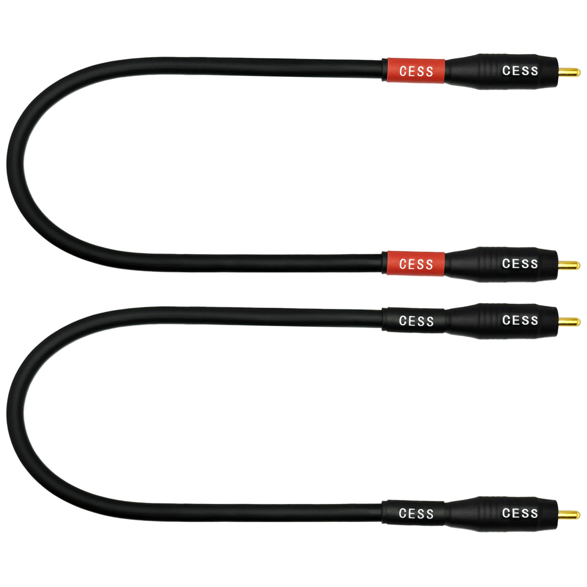 CNCESS exposed plug end showing solid contact for reliable audio signal transfer